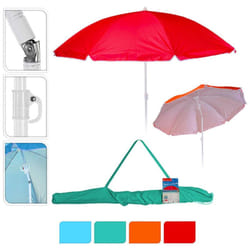 EDM - Parasol De Plage Ø160cm Plusieurs Couleurs Au Choix, Avec Housse
