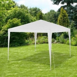 Tente de réception - Blanc - 3x3m - Hauteur 245m - Pliable - Polyéthylène 140g/m2