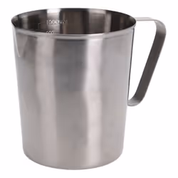 Carafe Doseuse Acier Inoxydable 1 L, 118 Mm. 200 Gr. Échelle De Mesure Intérieur.