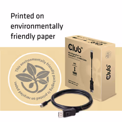 CLUB3D Mini DisplayPort to DisplayPort 1.4 HBR3 8K60Hz Cable, 2 Meter / 6.56 Feet - Vue supplémentaire 5