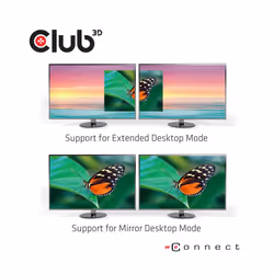 CLUB3D USB3.2 Gen1 Type A to 2x DisplayPort™1.2 Dual Monitor 4K60Hz DisplayLink Video Splitter - Vue supplémentaire 5