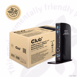 CLUB3D USB3.2 Gen1 Type A or C Dual Display 4K60Hz Docking Station DisplayLink® Certified - Vue supplémentaire 7