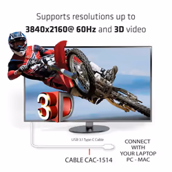 CLUB3D USB C to HDMI™ 2.0 UHD Cable Active 1.8 M./5.9 Ft. - Vue supplémentaire 5