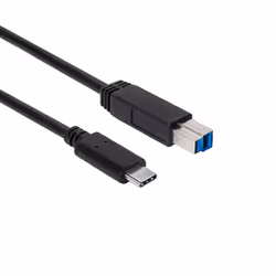 CLUB3D USB 3.1 Gen2 Type-C to Type-B Cable Male/Male, 1 M./ 3.3 Ft., 1 m, USB 3.1 Gen2 Type C, USB B, Noir