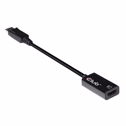CLUB3D DisplayPort 1.4 to HDMI 2.0b HDR Active Adapter, DisplayPort 1.4, HDMI 2.0b, Noir