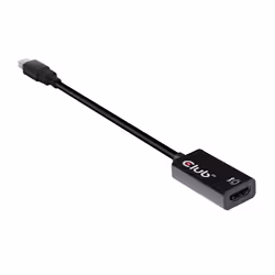 CLUB3D Mini DisplayPort 1.4 to HDMI 2.0b HDR Active Adapter, Min iDisplayPort 1.4, HDMI 2.0b, Noir