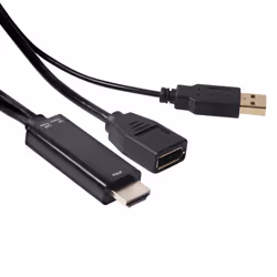 CLUB3D HDMI™ to DisplayPort™ Adapter Male/Female, HDMI, DisplayPort, 0,18 m, Noir