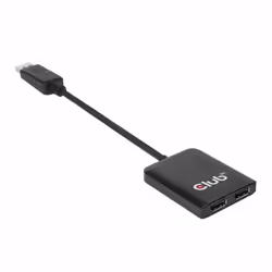 CLUB3D Multi Stream Transport Hub DisplayPort 1.2 Dual Monitor, DisplayPort, 2x Displayport, Displayport 1.2, 3840 x 2160 pix ...