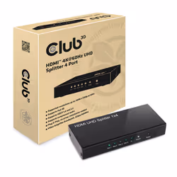 CLUB3D HDMI™ 4K@60Hz UHD Splitter AC Power 4 ports