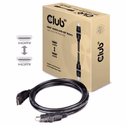 CLUB3D HDMI 2.0 4K60Hz UHD 360 Degree Rotary cable 2m/6.74ft - Vue supplémentaire 4