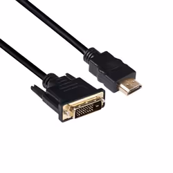 CLUB3D DVI to HDMI 1.4 Cable M/M 2m/ 6.56ft Bidirectional, DVI Dual Link, HDMI 1.4, 2 m, Noir