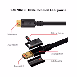 CLUB3D DisplayPort 1.4 HBR3 8K Cable M/M 4m /13.12ft - Vue supplémentaire 5