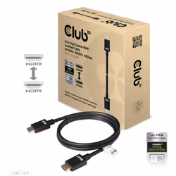 CLUB3D Ultra High Speed HDMI 4K120Hz, 8K60Hz Certified Cable 48Gbps M/M 1 m/3.28 ft, 1 m, HDMI Type A (Standard), HDMI Type A ...