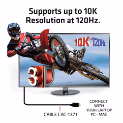 CLUB3D Ultra High Speed HDMI 4K120Hz, 8K60Hz Certified Cable 48Gbps M/M 1 m/3.28 ft - Vue supplémentaire 5