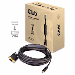 CLUB3D cac-1512, usb C, VGA, Noir
