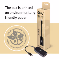 CLUB3D CAC-1520 changeur de genre de câble USB C Ethernet Noir - Vue supplémentaire 4
