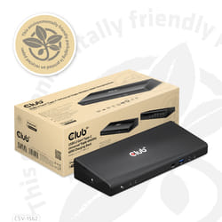 CLUB3D CSV-1562 station d'accueil USB 3.2 Gen 1 (3.1 Gen 1) Type-C Noir
