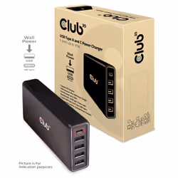 CLUB3D CAC-1903EU, Intérieure, Secteur, 240 V, 1 m, Noir