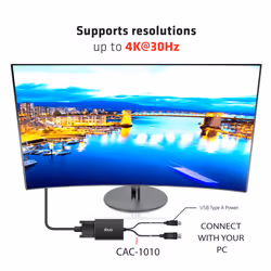 CLUB3D cac-1010 Displayport/usb DVI-I Daul link Noir, Blanc - Vue supplémentaire 5
