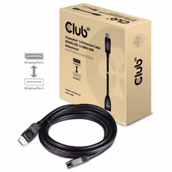 CLUB3D cac-1023, 3 m, DisplayPort, DisplayPort, Mâle, Femelle, 7680 x 4320 pixels