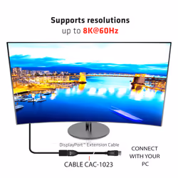 CLUB3D cac-1023 3 m DisplayPort Noir - Vue supplémentaire 7
