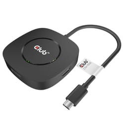 CLUB3D USB TYPE C 3.2 GEN1 MULTISTREAM TRANSPORT MST HUB DISPLAY PORT 1.4 TRIPLE MONITOR DisplayPort male Displayport female Noir