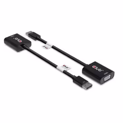 CLUB3D CAC-2013 câble vidéo et adaptateur 0,228 m Displayport VGA Noir