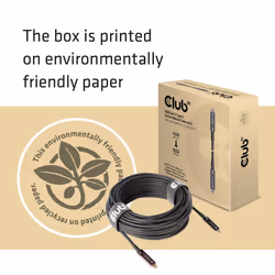 CLUB3D USB3.2 G2 TYPE-C ACT. OPT. A/V M/M 20M câble USB USB 3.2 Gen 2 (3.1 Gen 2) USB C Noir - Vue supplémentaire 6