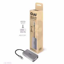 CLUB3D CAC-1510-A, 0,25 m, USB Type-C, DVI, Mâle, Femelle, 3840 x 2160