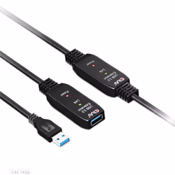 CLUB3D CAC-1406, 15 m, USB A, USB A, USB 3.2 Gen 1 (3.1 Gen 1), Noir
