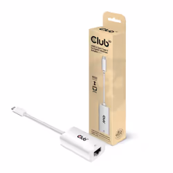 CLUB3D CAC-1519, USB-C, RJ-45, 0,19 m, Blanc