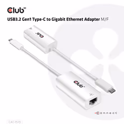 CLUB3D CAC-1519 changeur de genre de câble USB-C RJ-45 Blanc - Vue supplémentaire 7