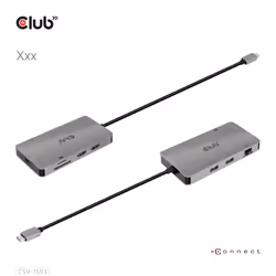CLUB3D CSV-1593 hub & concentrateur USB 3.2 Gen 1 (3.1 Gen 1) Type-C 16200 Mbit/s Métallique - Vue supplémentaire 5