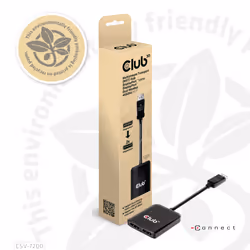 CLUB3D CSV-7220 câble vidéo et adaptateur 1 m DisplayPort HDMI + DisplayPort Gris - Vue supplémentaire 12