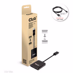 CLUB3D CSV-7220 câble vidéo et adaptateur 1 m DisplayPort HDMI + DisplayPort Gris