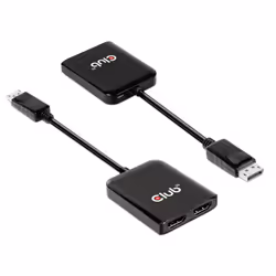 CLUB3D CSV-7200H répartiteur vidéo DisplayPort 2x HDMI - Vue supplémentaire 4