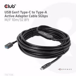 CLUB3D CAC-1538 câble USB 10 m USB 3.2 Gen 1 (3.1 Gen 1) USB C USB A Noir - Vue supplémentaire 7