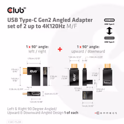 CLUB3D CAC-1528 changeur de genre de câble USB C - Vue supplémentaire 4