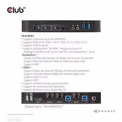 CLUB3D CSV-7210 commutateur écran, clavier et souris Noir - Vue supplémentaire 10