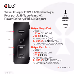 CLUB3D CAC-1906 chargeur d'appareils mobiles Universel Noir CC Intérieure - Vue supplémentaire 12