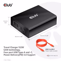 CLUB3D CAC-1906 chargeur d'appareils mobiles Universel Noir CC Intérieure - Vue supplémentaire 6