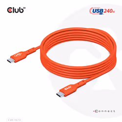 CLUB3D CAC-1573 câble USB 2 m USB4 Gen 2x2 USB C Rouge - Vue supplémentaire 11