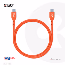 CLUB3D CAC-1573 câble USB 2 m USB4 Gen 2x2 USB C Rouge - Vue supplémentaire 13