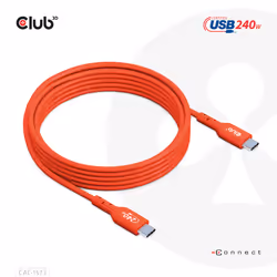 CLUB3D CAC-1573 câble USB 2 m USB4 Gen 2x2 USB C Rouge - Vue supplémentaire 9