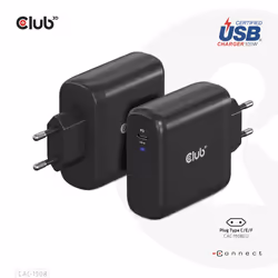 CLUB3D CAC-1908 chargeur d'appareils mobiles Manettes de jeu, Ordinateur portable, Téléphone portable, Ordinateur portable, Consoles portables, Smartphone Noir USB Intérieure