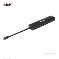 CLUB3D CSV-1596, USB 3.2 Gen 1 (3.1 Gen 1) Type-C, 100 W, 1.4/2.3, 100,1000 Mbit/s, Noir, 8K Ultra HD