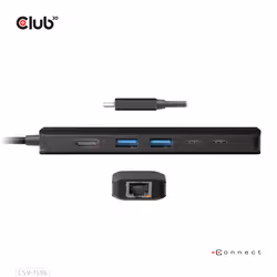 CLUB3D CSV-1596 station d'accueil USB 3.2 Gen 1 (3.1 Gen 1) Type-C Noir - Vue supplémentaire 14