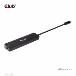 CLUB3D CSV-1596 station d'accueil USB 3.2 Gen 1 (3.1 Gen 1) Type-C Noir - Vue supplémentaire 4