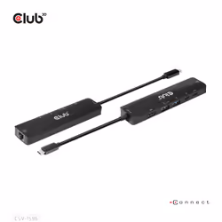 CLUB3D CSV-1596 station d'accueil USB 3.2 Gen 1 (3.1 Gen 1) Type-C Noir - Vue supplémentaire 5