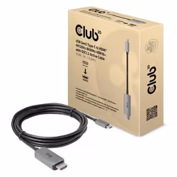 CLUB3D CAC-1587, USB Gen2 Type-C, HDMI Type A (Standard), 3 m, Noir